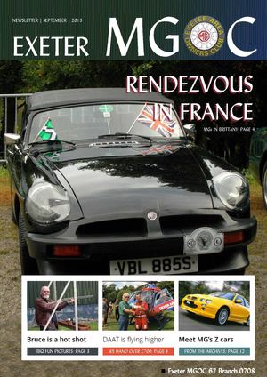 Exeter MGOC September 2013 Newsletter