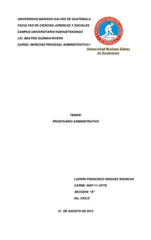 PRONTUARIO ADMINISTRATIVO