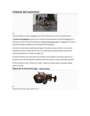 Historia del automóvil
