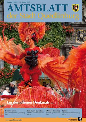 Amtsblatt der Stadt Quedlinburg Ausgabe 09/2013 31. August 2013