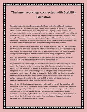Inner Workings Methods.pdf Calaméo - The inner workings connected with Stability Education