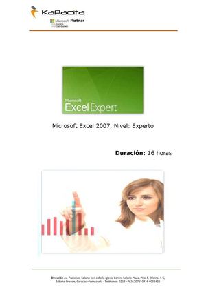 Curso Excel 2007 Experto en Venezuela