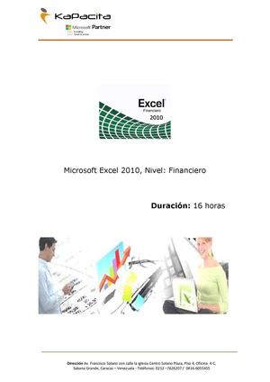 Curso Excel 2010 Financiero en Venezuela