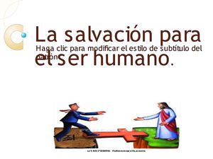 La salvación del ser humano