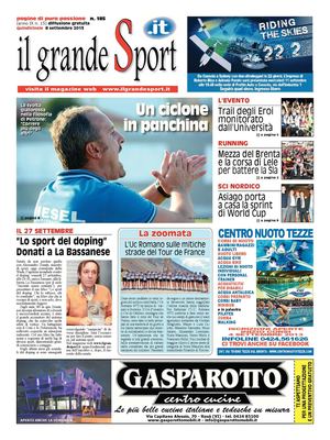 Il Grande Sport n. 185 dell'8 settembre 2013