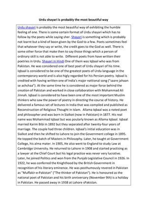 Urdu shayari is probably the most beautiful way