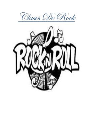 CLASES  DE ROCK