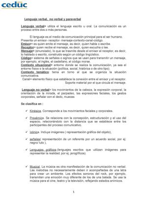 Lenguaje verbal 