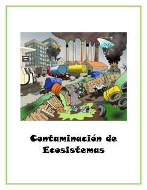 contaminacion de ecosistemas