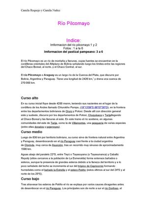 Río Pilcomayo y Pastizal Pampeano