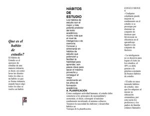Habito de estudio 