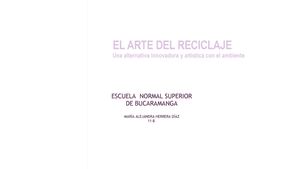 EL ARTE DEL RECICLAJE
