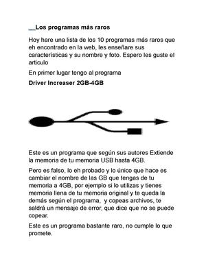 Los programas más raros