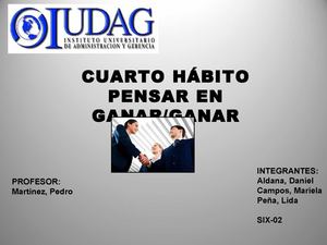 PRESENTACIÓN DEL 4TO HÁBITO 2