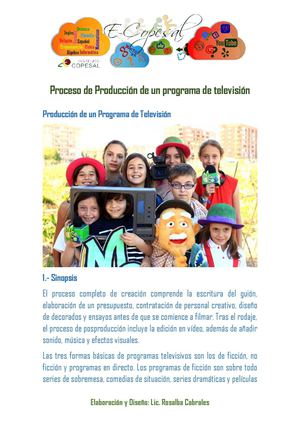 Proceso de Producción de un programa de televisión