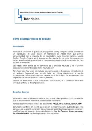 Tutorial para descargar videos de youtube