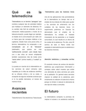 QUE ES LA TELEMEDICINA