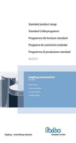 Siegling Extremultus – Standard Product Range