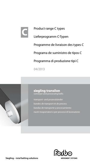 Siegling Transilon – Product range C types