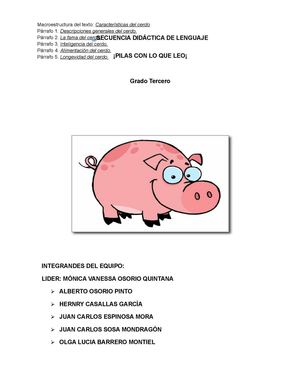 SECUENCIA DIDACTICA LENGUAJE