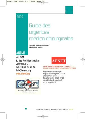 Guides de gestion urgences médicales