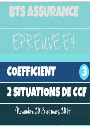 RPREUVE E4 BTS ASSURANCE