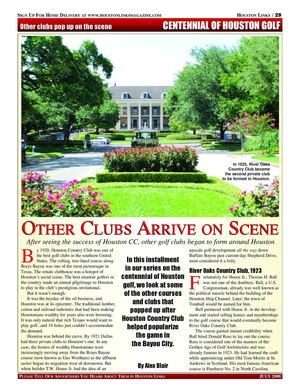 Centennial of Houston Golf: The Golden Age