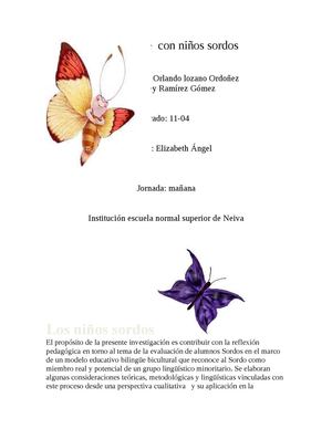 aprendizaje con niños sordos