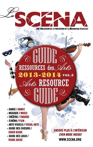 La Scena Guide ressources des arts / Arts Resource Guide