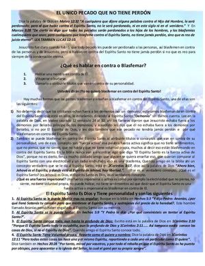 que es blasfemar contra el Espiritu Santo