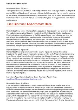 Biotrust Absorbmax Review