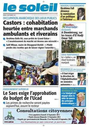 Edition du 10 Septembre 2013