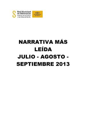 LIBROS MAS LEIDOS NARRATIVA