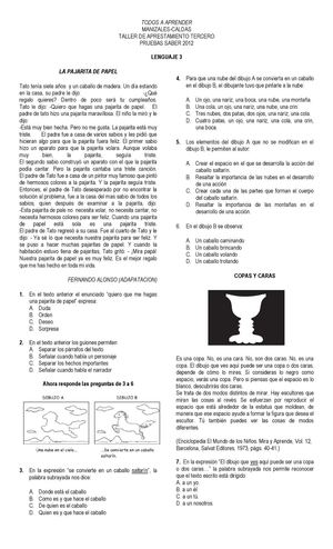 2012 PTA Lenguaje 3 Prueba B