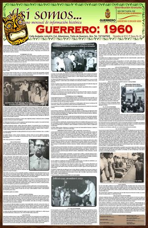 Periódico - cartel Así somos... 5a. Época No. 3 Guerrero en 1960
