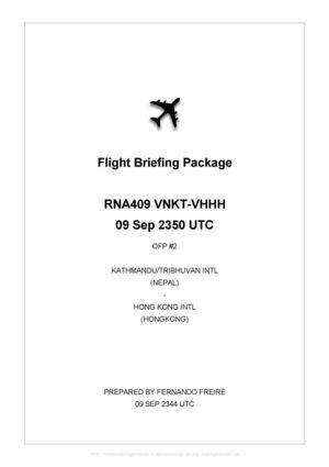 Flight Briefing - RNA409 (KTMHKG) - Generated by PFPX