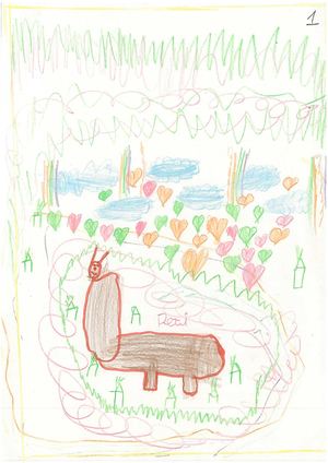 Maskota aukeratzeko egindako marrazkiak