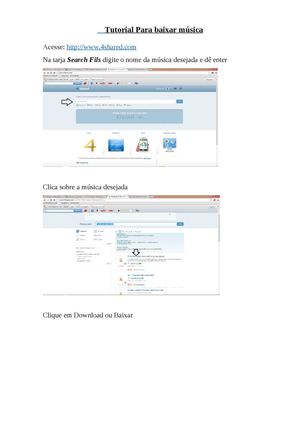 Tutorial para baixar música