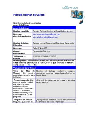 Reajuste de plantilla presentada por Carmen De Leon y Kelys Rodelo