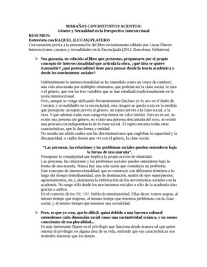 resumen marañas