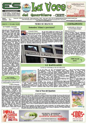 La Voce del Quartiere - Chieti - Settembre 2013 Anno II n.1