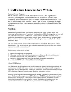 CRMCulture Launches New Website