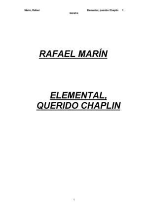 Elemental querido Chaplin