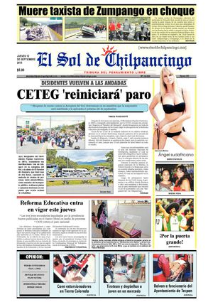 El Sol de Chilpancingo 12 Septiembre 2013