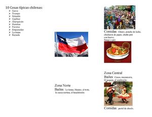 Triptico Chileno Fiestas Patrias