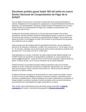 CONCURSO SUNAT