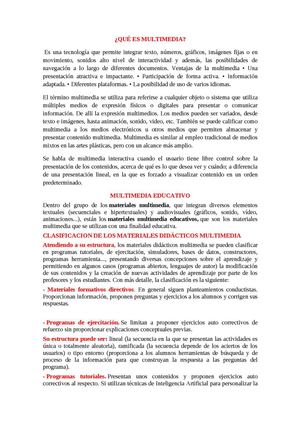 La multimedia como recurso didactico