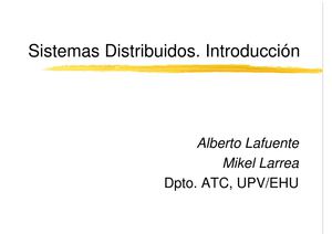 Introducción a los sistemas distribuidos
