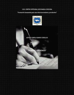 POEMAS ANONIMOS
