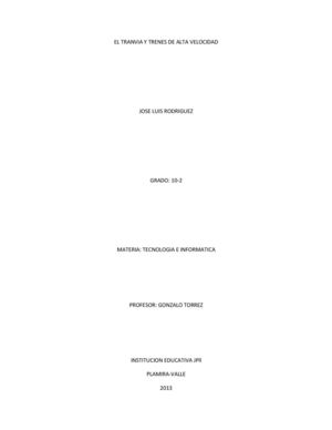 tranvia y trenes de alta velocidad